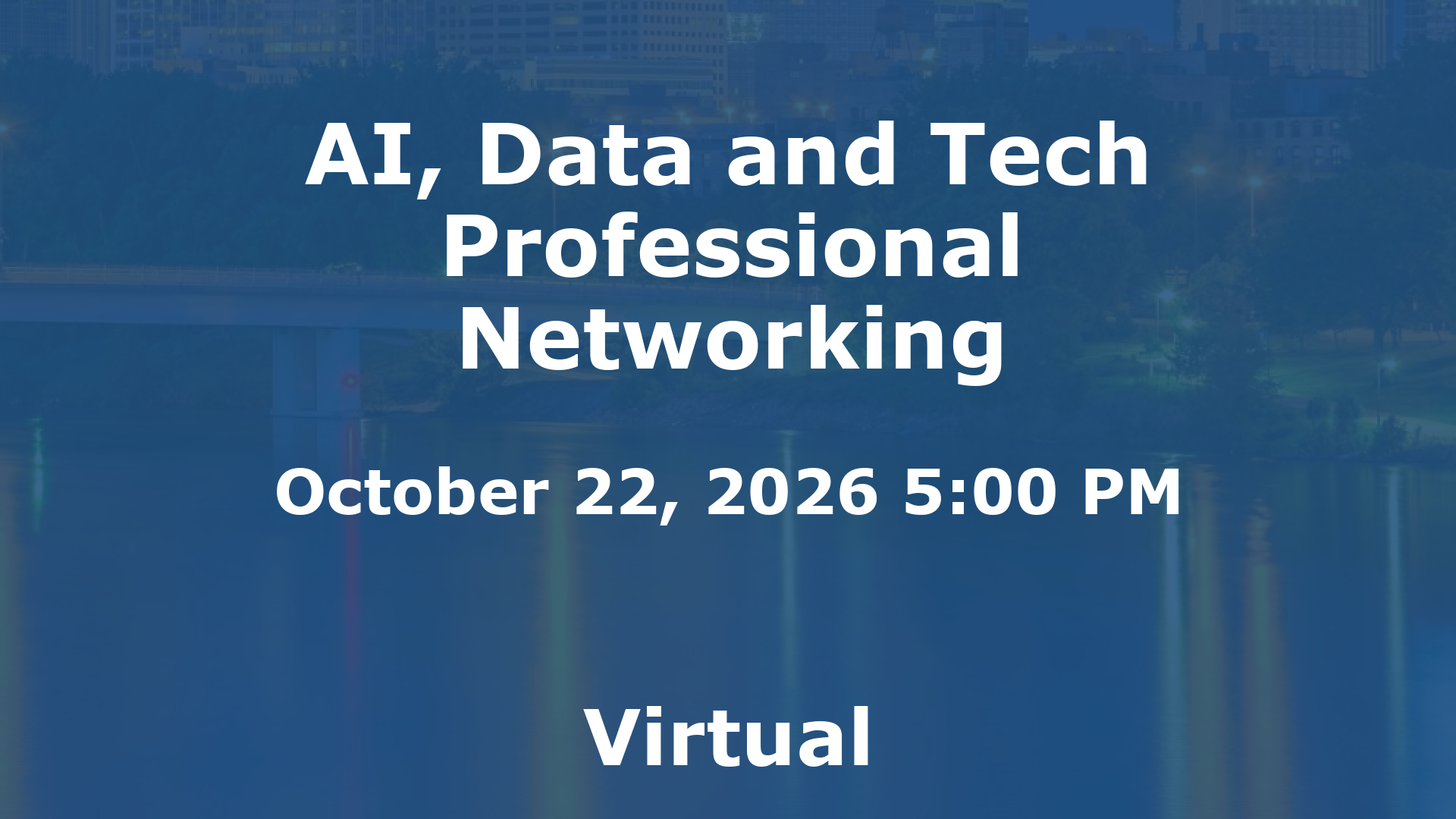 AI, Data and Tech Professional Networking event image